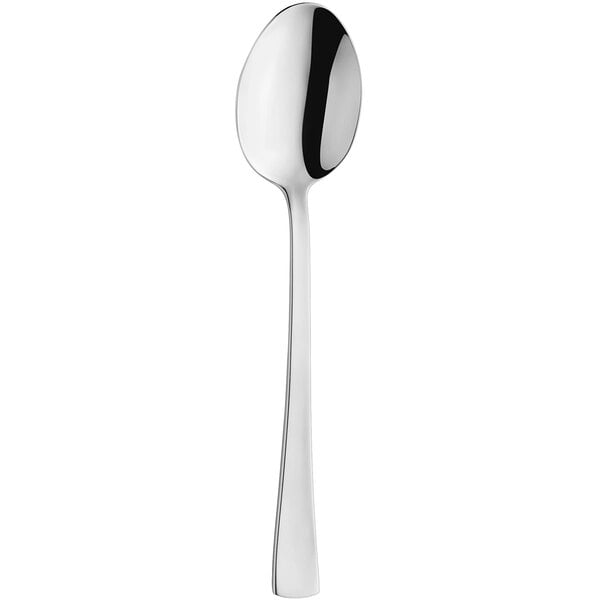 An Amefa stainless steel serving spoon with a silver handle.