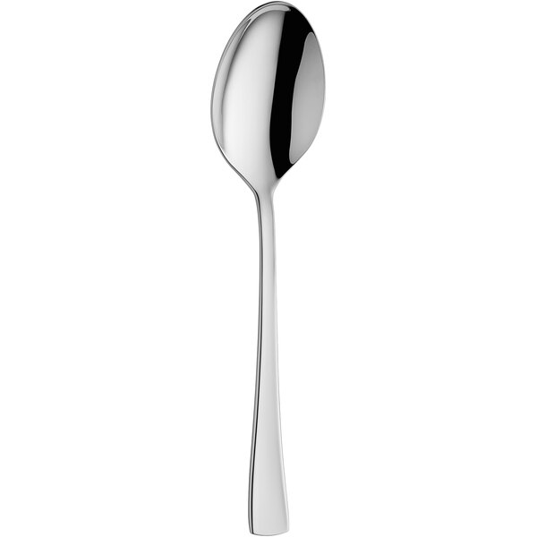 An Amefa stainless steel spoon with a silver handle.