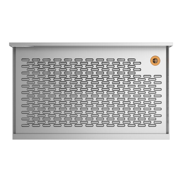 A stainless steel underbar drainboard measuring 30 inches by 18 inches.