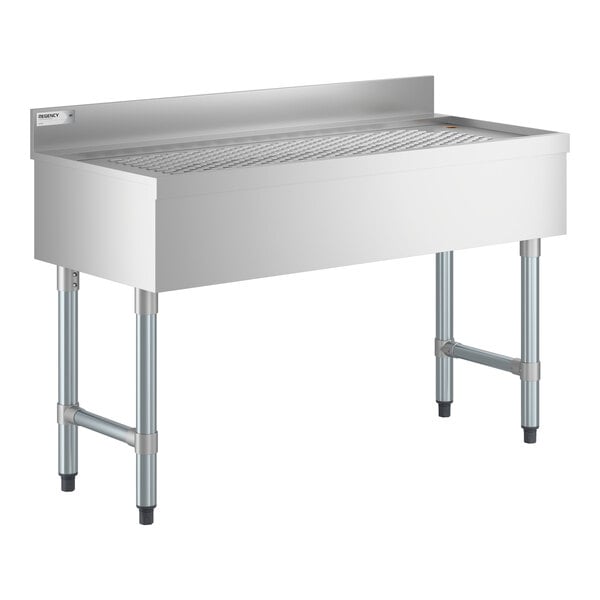 Regency BDU-2148 Stainless Steel Underbar Drainboard - 48" x 21"