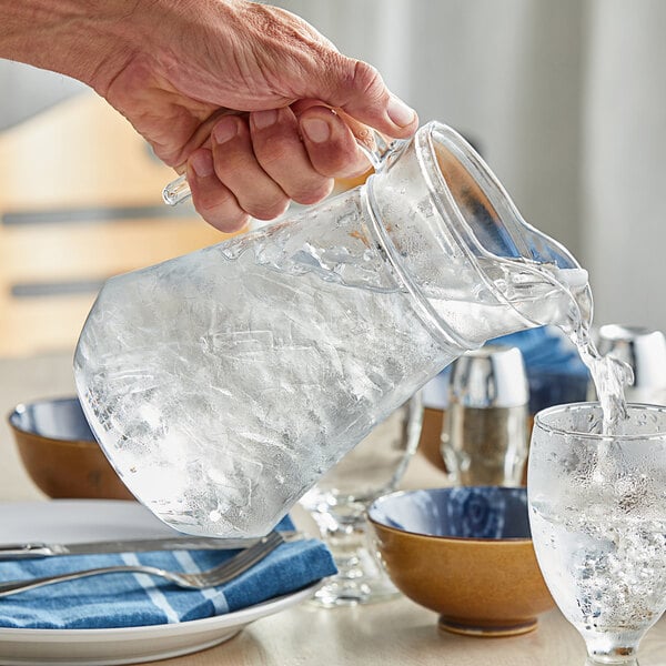 Pitcher of ice water