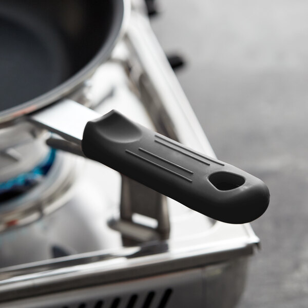 Choice Black Removable Silicone Pan Handle Sleeve for 10 and 12 Fry Pans