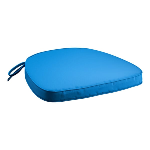 Lancaster Table & Seating Blue Chiavari Chair Cushion with Ties - 2" Thick