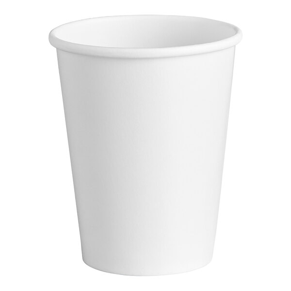 Choice 9 oz. White Poly Paper Cold Cup - 50/Pack