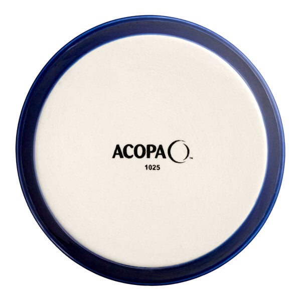 Acopa Keystone 7 oz. Azora Blue Stoneware Ramekin - 6/Pack