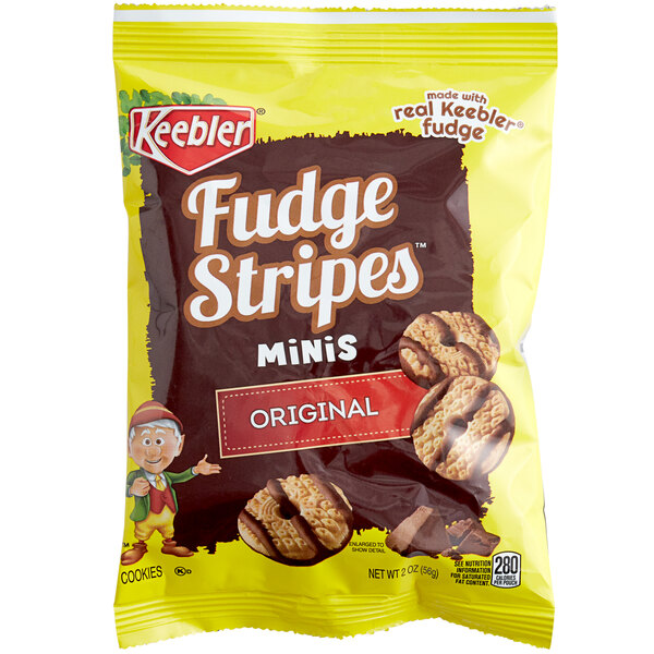 Keebler Mini Fudge Stripes 2 Oz. Snack Pack - 60/Case