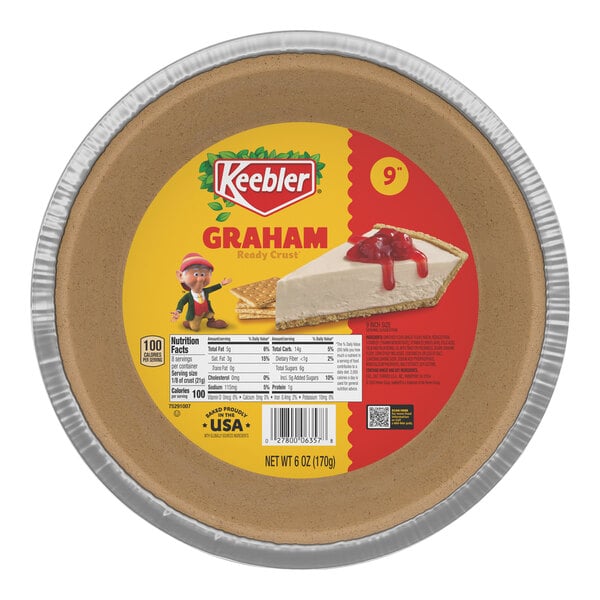 KEEBLER® Ready Crust 6 oz. Graham 9" Pie Shell - 12/Case