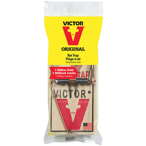 2 $15 —FREE S&H — 2 LARGE 3-1/4 X 7" —VICTOR—M201 SNAP SPRING WOODEN RAT TRAPS 