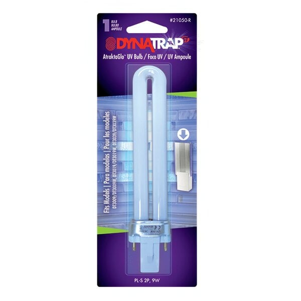 A purple package with a white light bulb with purple and white text.