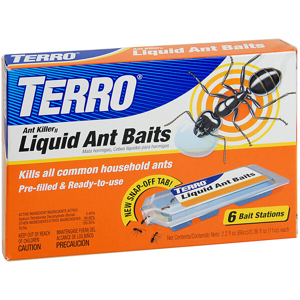A box of Terro liquid ant baits.