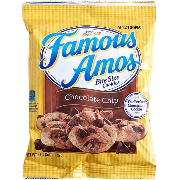 Famous Amos® Chocolate Chip Cookie Snack Packs - 60/Case