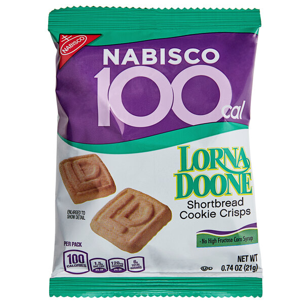 Nabisco Lorna Doone Shortbread Cookie 100 Calorie Snack Packs 72 Case