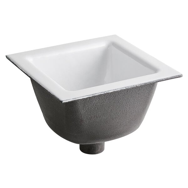 Zurn Elkay Fd2375 Nh2 12 X Cast Iron Floor Sink With 2 No Hub Connection And 6 Sump Depth