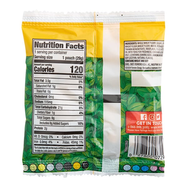 A case of KEEBLER Animal Crackers snack packs with a label.