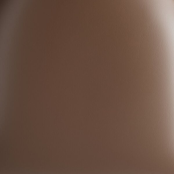 A dark brown vinyl padded seat for a ladder back chair.