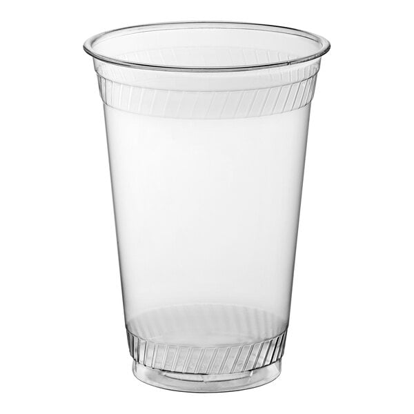 Fabri-Kal GC20NT Greenware 20 oz. Compostable Clear Customizable Plastic Cold Cup - 1,000/Case