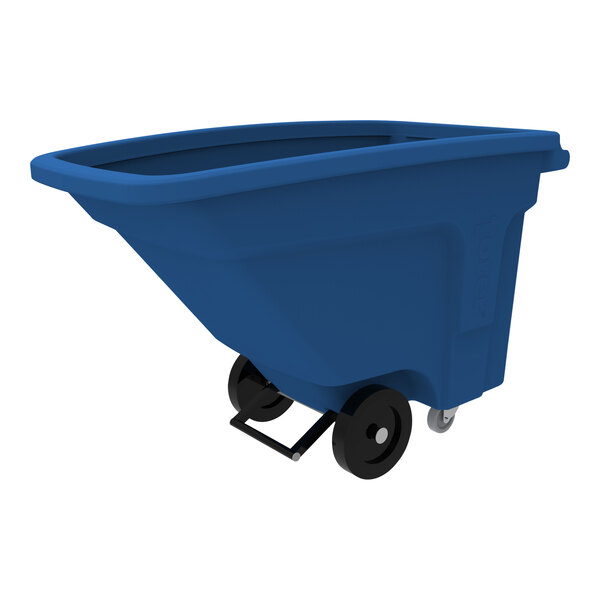 A blue Toter tilt truck with black wheels.
