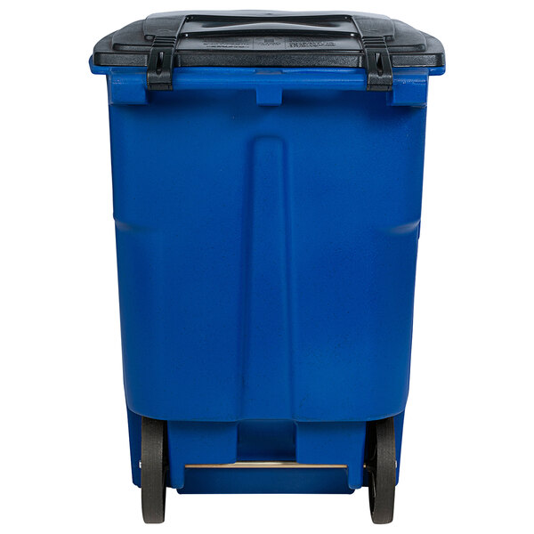 Details about   96 GALLON WHEELED TRASH CAN Lid Garbage 25 Count Large Garbage Movable Plastic 