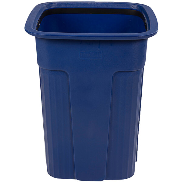 Toter SSD25-00BLU Blue Square Swing Door Lid for 25 Gallon Slimline Trash  Cans