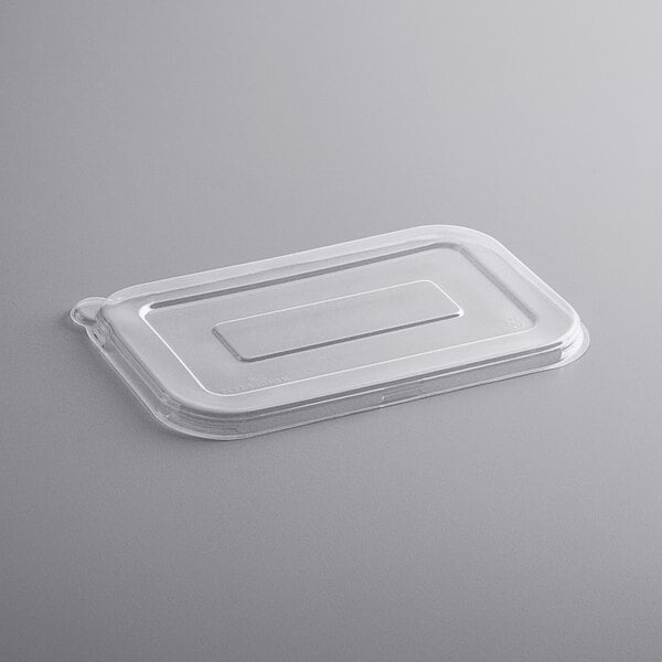 a clear plastic container with a lid