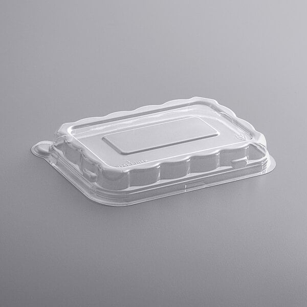 a white plastic food container