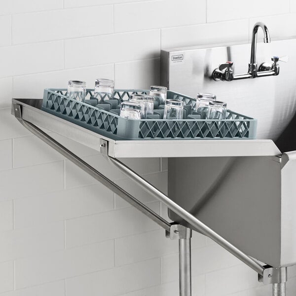 Regency 24" x 24" 18-Gauge Stainless Steel Detachable Drainboard
