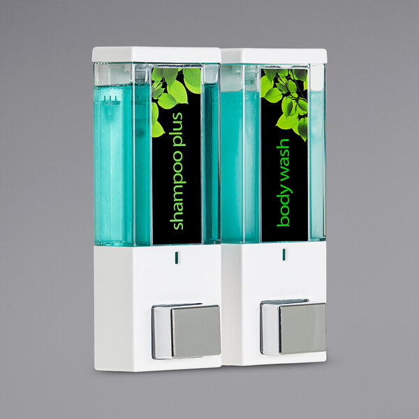 Dispenser Amenities 86254 iQon 26 oz. White Wall Mounted 2Chamber