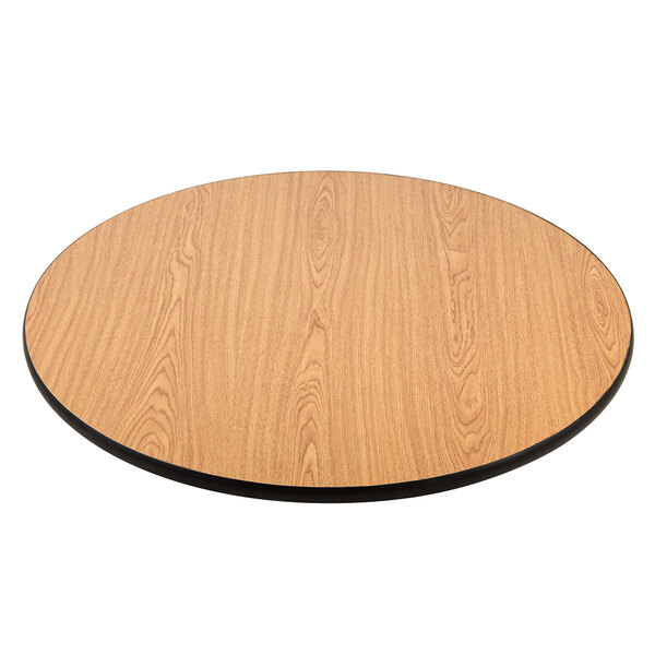 Lancaster Table Seating 36 Laminated Round Top Reversible 36 Laminated Round Table Top Reversible Walnut Oak Main Picture Image Preview
