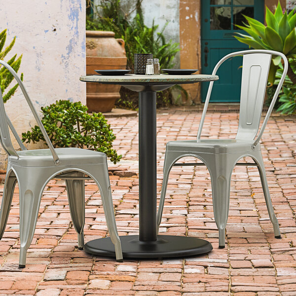 Lancaster Table & Seating Millennium 22" Round 3" Table Height Column Outdoor Table Base Main Image 2