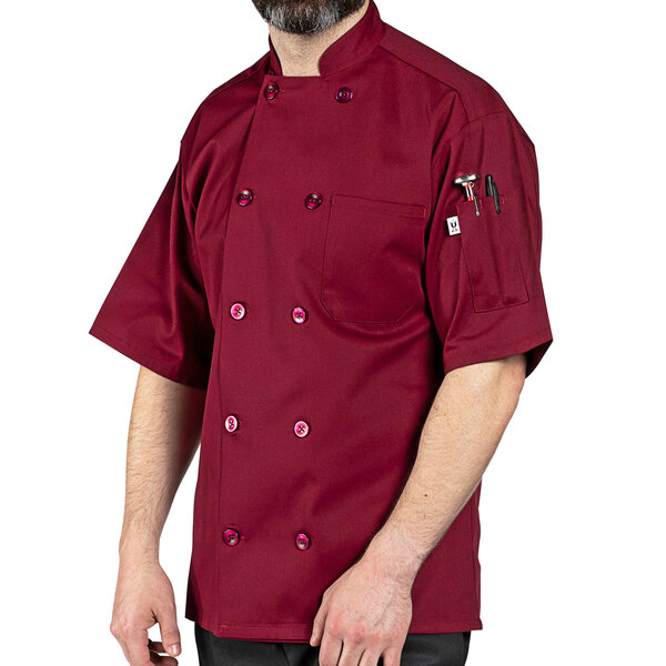 a man wearing a chef's coat