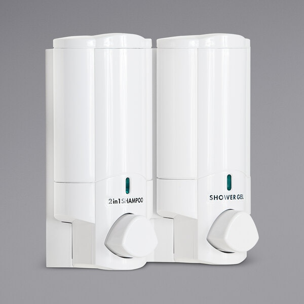 Dispenser Amenities 37250 Aviva 20 oz. Solid White 2Chamber Wall