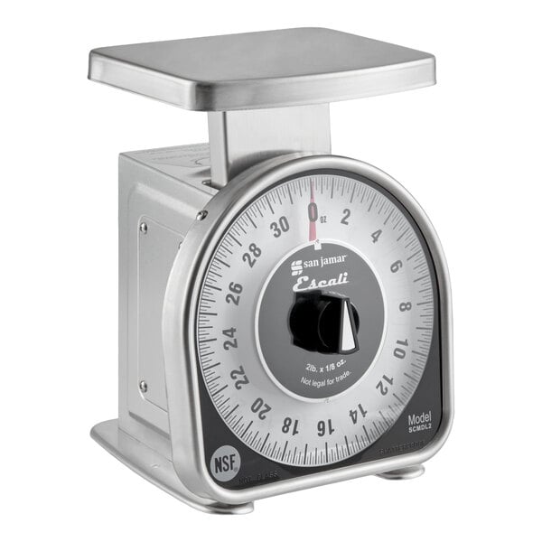 San Jamar / Escali SCMDL2 2 lb. Mechanical Dial Portion Control Kitchen Scale