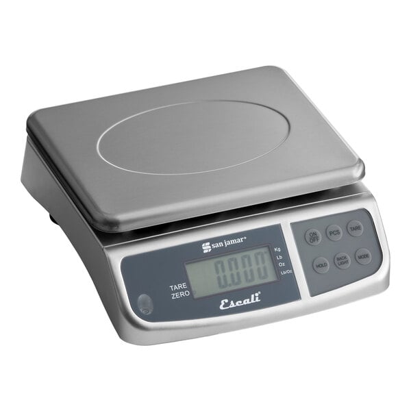 San Jamar / Escali SCDGM33 33 lb. Multi-Function Digital Portion Control Kitchen Scale