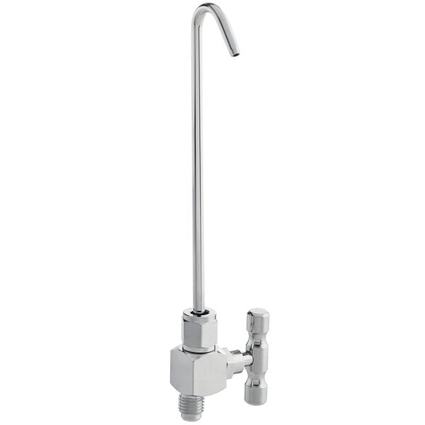 A chrome Regency faucet with a metal handle.