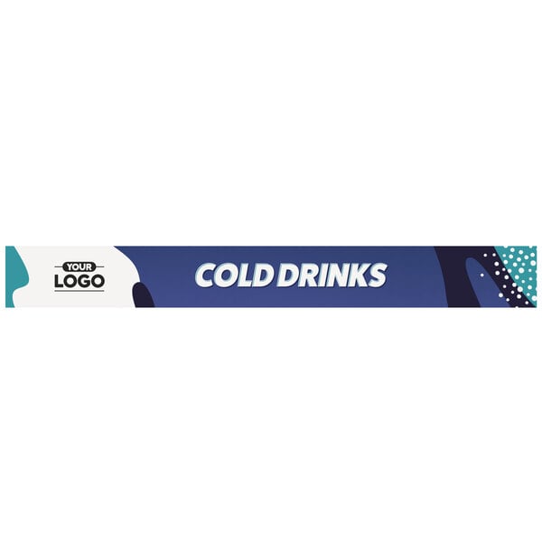 a blue rectangle with white text