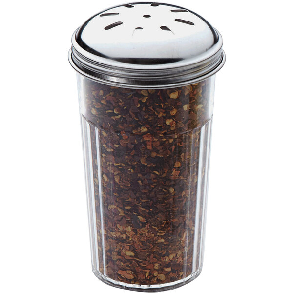 American Metalcraft 12 oz. Glass Beehive Spice Shaker w/ Stainless