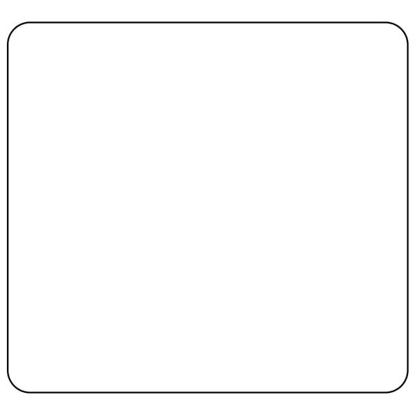 A white square DayMark DuraMark food labeling sticker with a black border and lines.