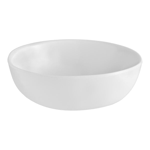 An American Metalcraft Cloud Melamine Bowl in white.