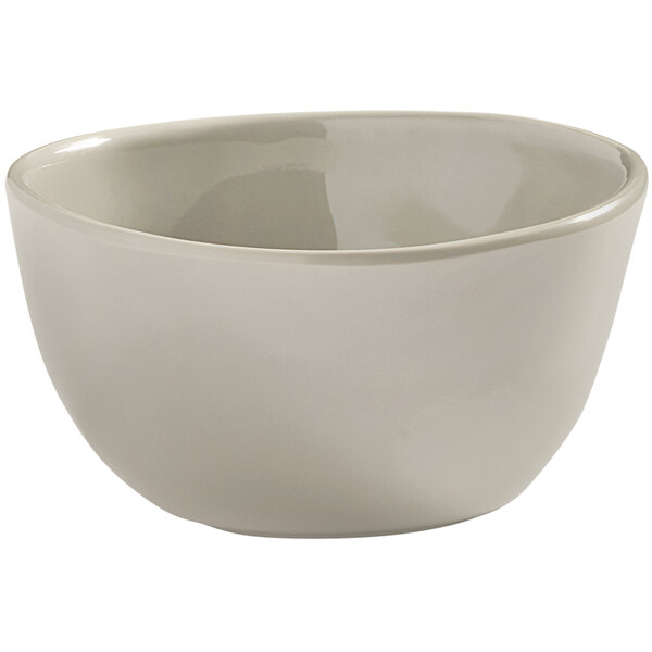 An American Metalcraft Crave shadow melamine bouillon cup with a small rim.