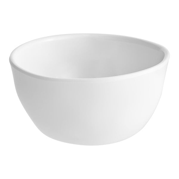 An American Metalcraft Crave melamine bouillon cup in white.