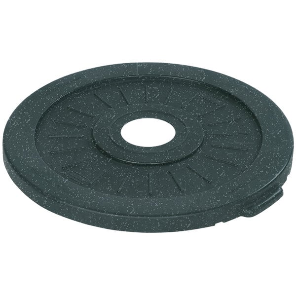 a white circle with black background