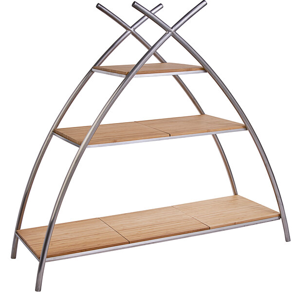 Oneida ASTAND Buffet Euro 36" x 12" x 36" 3Tier Stainless Steel A