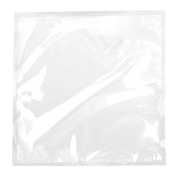 A white plastic bag with clear plastic inside.