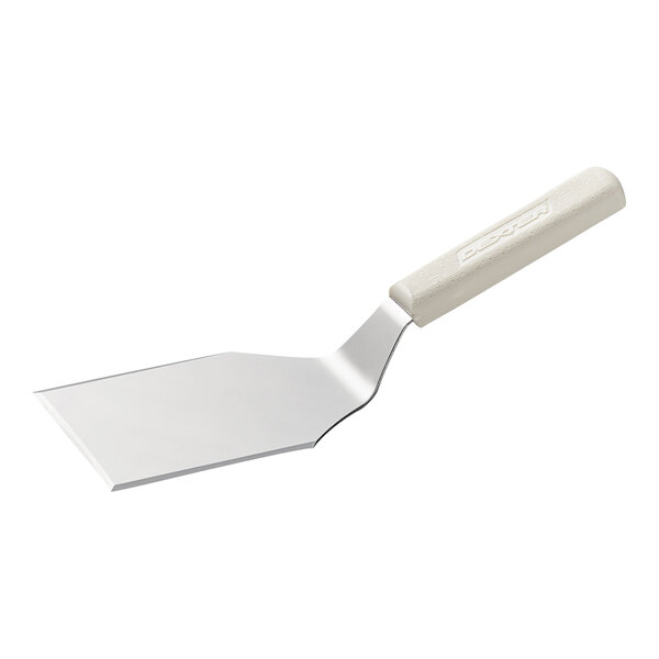 Dexter-Russell 19723 Basics 5" x 4" Solid Hamburger Turner - Plastic Handle