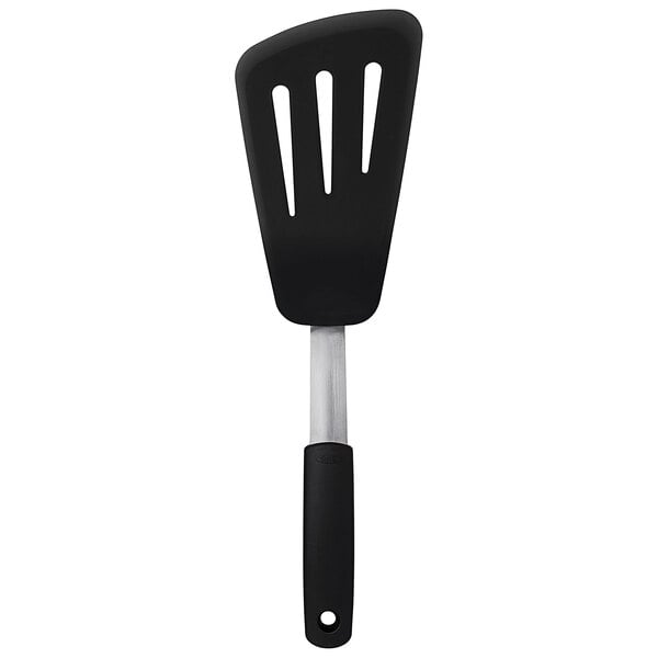 Download Oxo 1071532 Good Grips 13 1 2 High Heat Black Silicone Flexible Slotted Spatula Turner