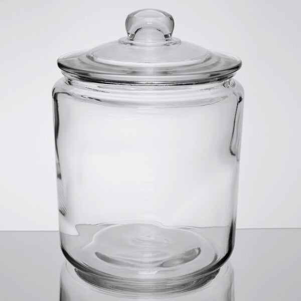 1 Gallon Glass Canister, Cookie Jar & Candy Jar with Airtight Lid