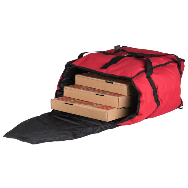 San Jamar Pb20 12 20 X 18 Insulated Red Pizza Delivery Bag San Jamar Pb20 12 20 X 18 Insulated Red Pizza Delivery Bag Nylon