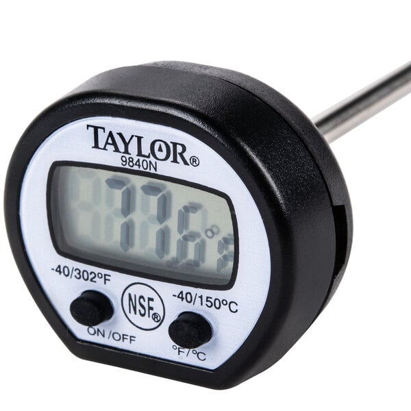Taylor 9840RB Classic Instant Read Pocket Thermometer with 5" Probe and