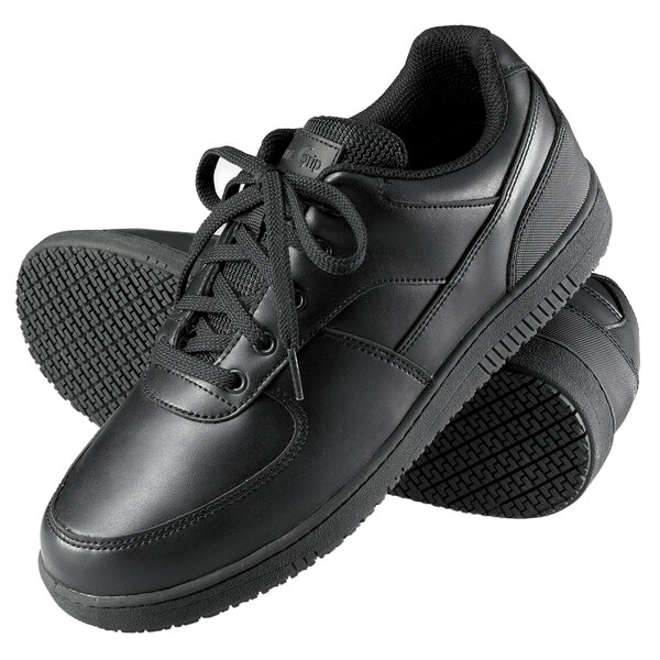 cheap black non slip shoes