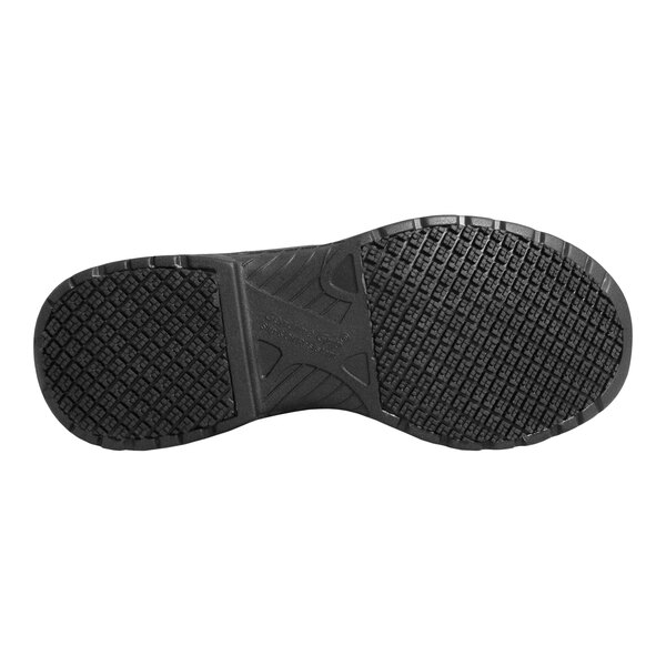 Genuine Grip® 130 Women's Size 10 Medium Width Black Leather Athletic Plain Toe Non Slip Shoe